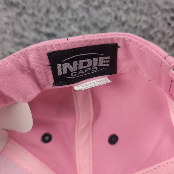 Breast Cancer Awareness Hat Women Pink Baseball Curve Bill Wisconsin Strap Back - Picture 5 of 6